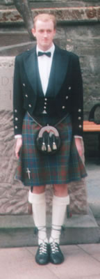 In full Kilt - before the ceremony