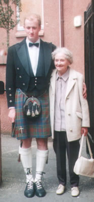 Me and Gran outside Meadowside Halls (my 4th year accommodation)