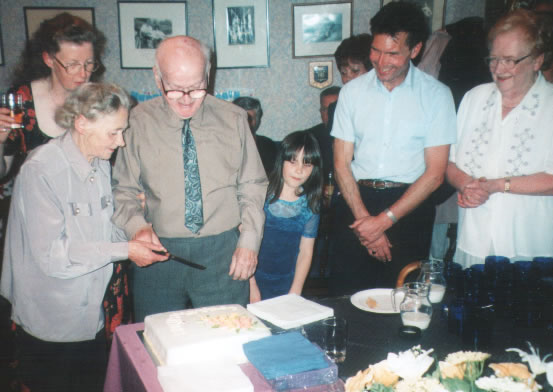 Cutting the cake