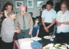 Cutting the cake