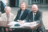 Gran with mum and dad outside the Caird Hall just after my graduation