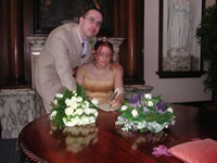 Scott and Ann sign the register