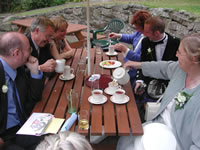 Family around table at Whistlebinkies