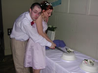 Cutting Wedding Cake