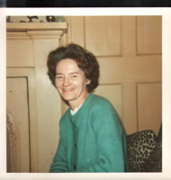 Gran in her fave chair in Irvine Place house