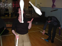 Lorna and Lee club juggling
