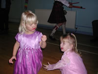 My god-daughter Chloe with my brothers God-daughter Amber
