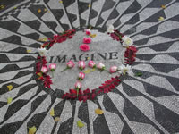 John Lennon tribute (near where he was shot)