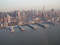 New York from the Liberty Helicopter Ride round Statue of Liberty!