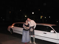 Steve and Rach on their Limousine Tour!