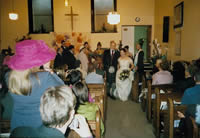 Down the aisle