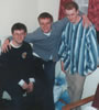 Me and my flatmates (l-r: Nick, Chris and me)