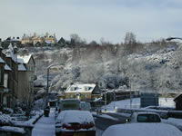 Snowy view from outside flat (dec 2002)