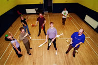 Some of the Stirling Juggling Project - photo taken in September 2002