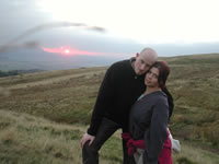 Steve and Rachel during Sunset