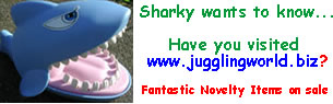 My juggling equipment and novelty items store! Come and have a look!